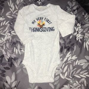 NB Thanksgiving onesie